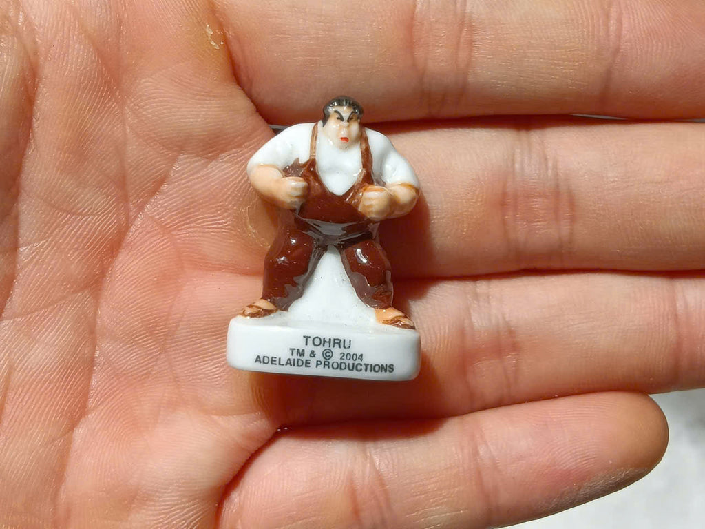 French Porcelain Fèves Vintage Martial Arts Combat Sports Figurines – Miniature Ceramic Judo Boxing Kung Fu Jackie Chan Charms