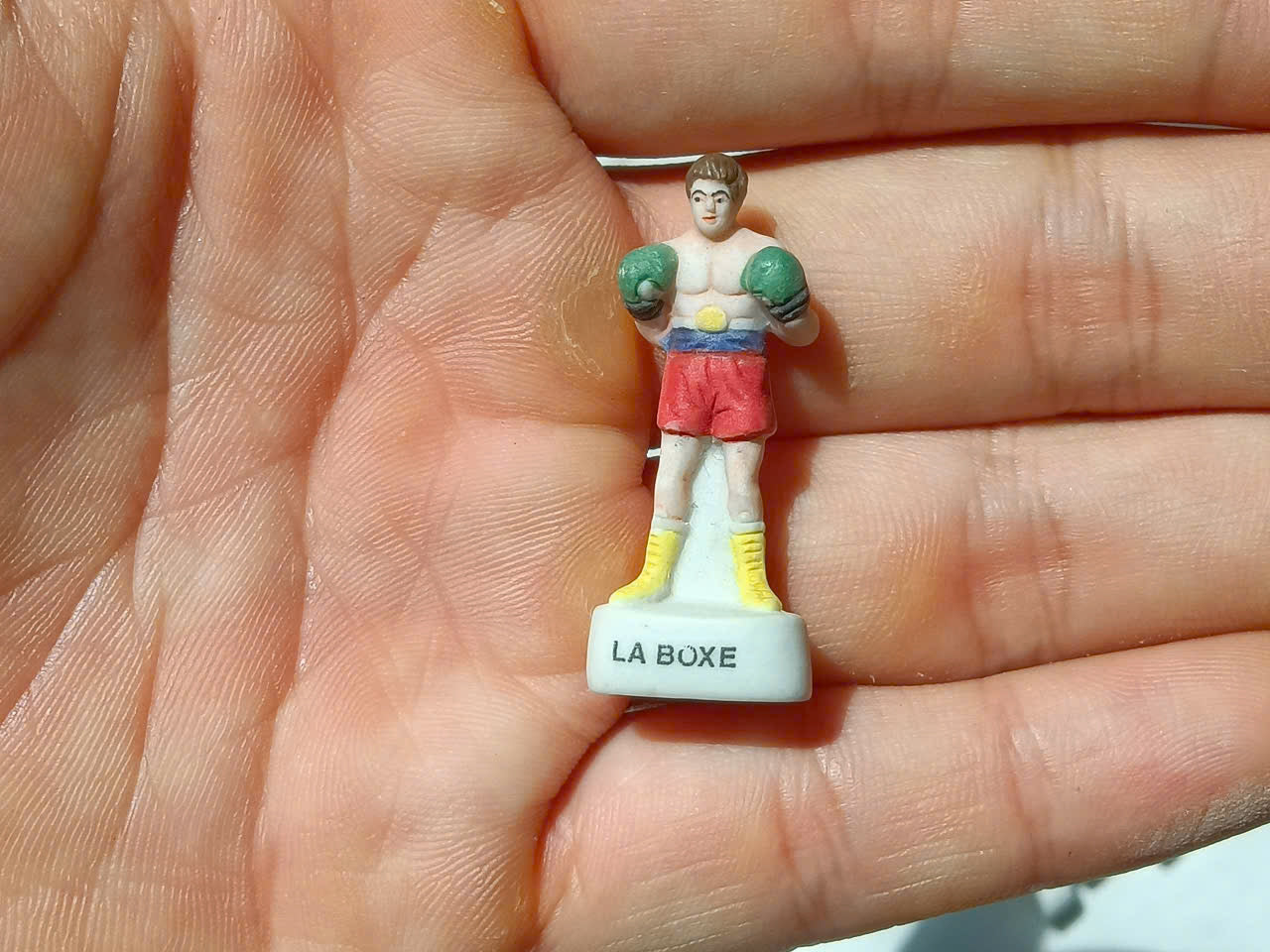 French Porcelain Fèves Vintage Martial Arts Combat Sports Figurines – Miniature Ceramic Judo Boxing Kung Fu Jackie Chan Charms