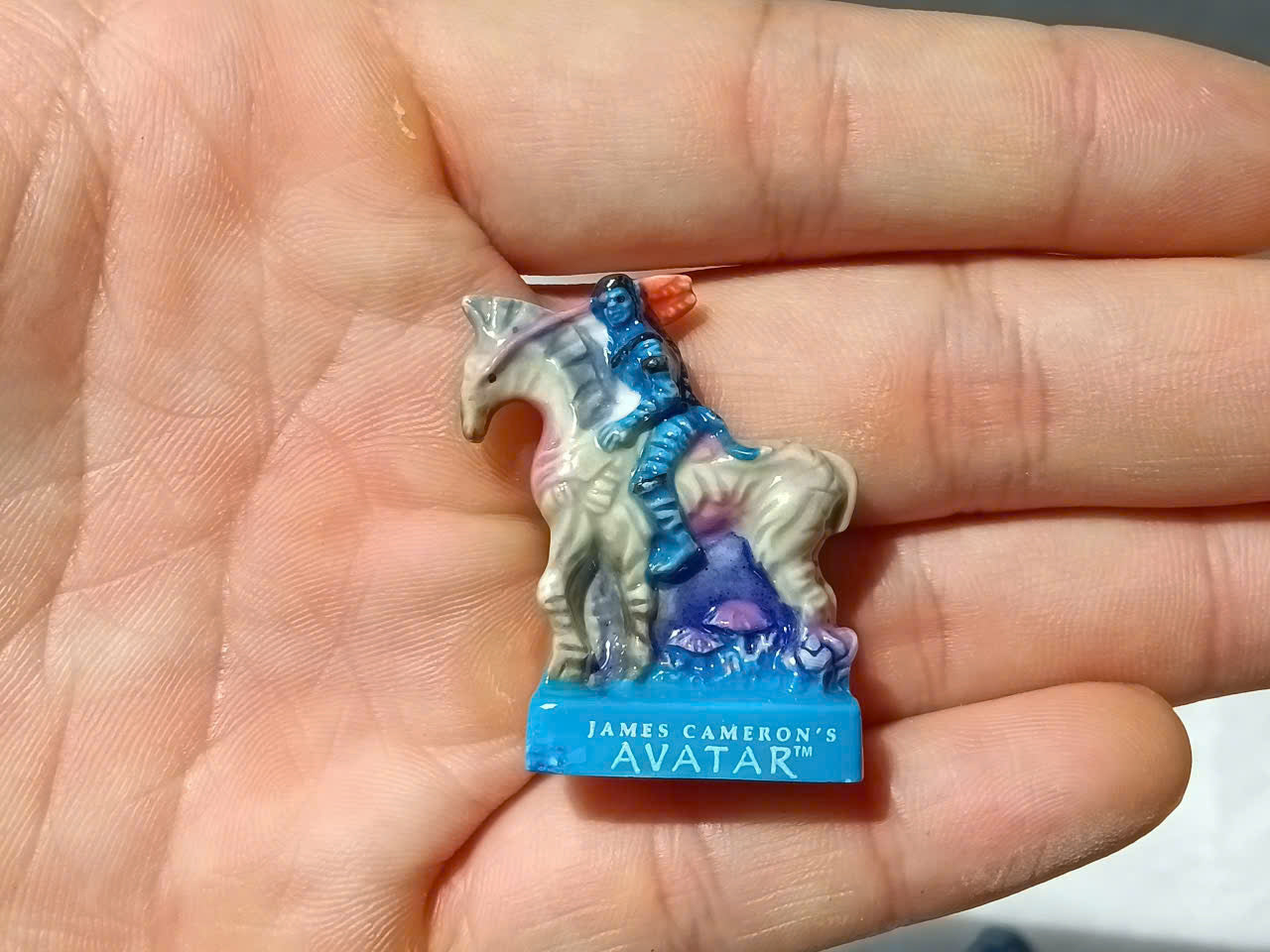 French Porcelain Fèves Vintage James Cameron's AVATAR Movie Figurines – Miniature Ceramic Na'vi Jake Sully Neytiri Charms