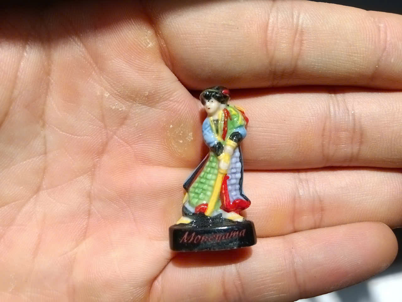 French Porcelain Fèves Vintage Japanese Historical Figures – Miniature Ceramic Kimono Samurai Shaka Kukai Charms