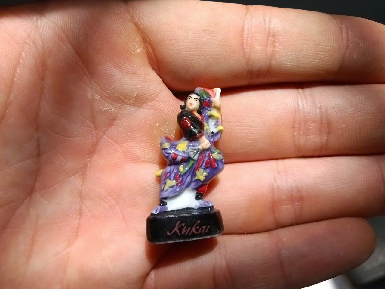 French Porcelain Fèves Vintage Japanese Historical Figures – Miniature Ceramic Kimono Samurai Shaka Kukai Charms