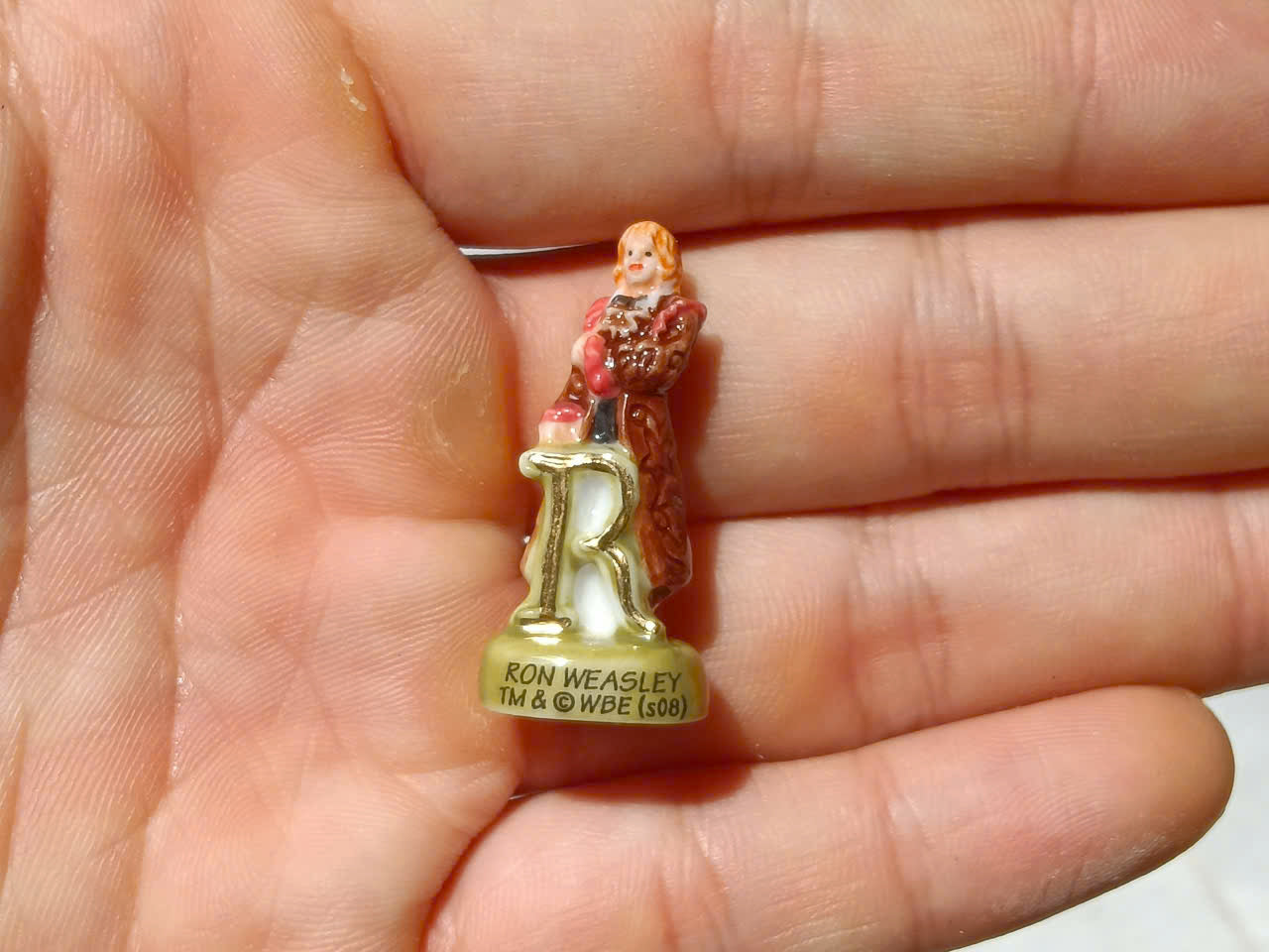 French Porcelain Fèves Vintage Harry Potter Figurines – Miniature Ceramic Wizarding World Letter Charms Hermione Ron Hagrid