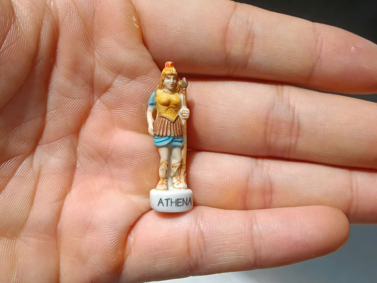French Porcelain Fèves Vintage Greek Mythology Gods Figurines – Miniature Ceramic Zeus Poseidon Athena Hades Charms