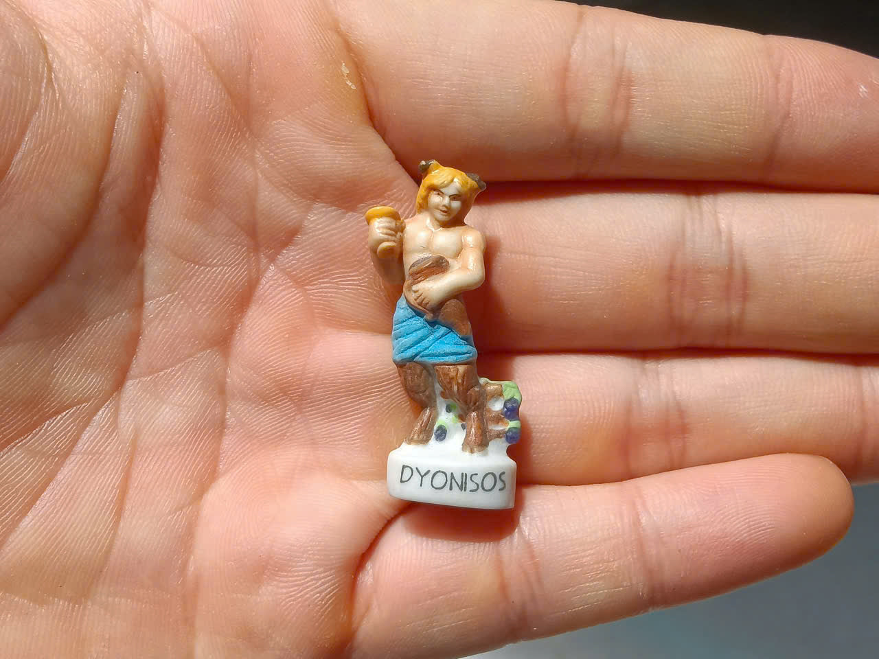 French Porcelain Fèves Vintage Greek Mythology Gods Figurines – Miniature Ceramic Zeus Poseidon Athena Hades Charms