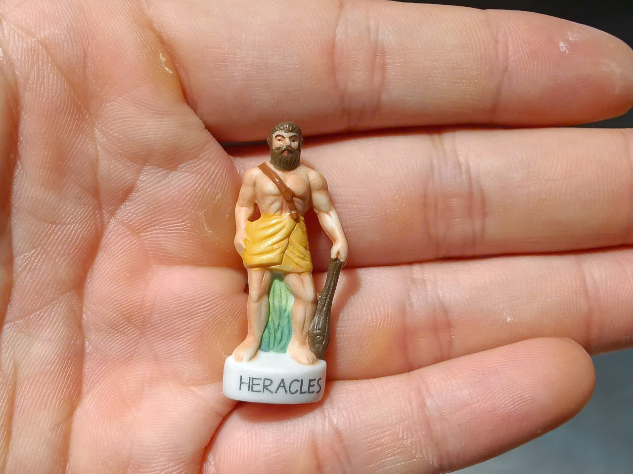 French Porcelain Fèves Vintage Greek Mythology Gods Figurines – Miniature Ceramic Zeus Poseidon Athena Hades Charms