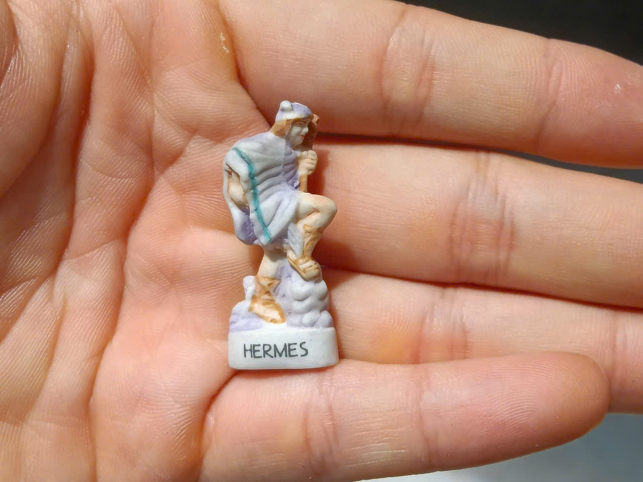 French Porcelain Fèves Vintage Greek Mythology Gods Figurines – Miniature Ceramic Zeus Poseidon Athena Hades Charms
