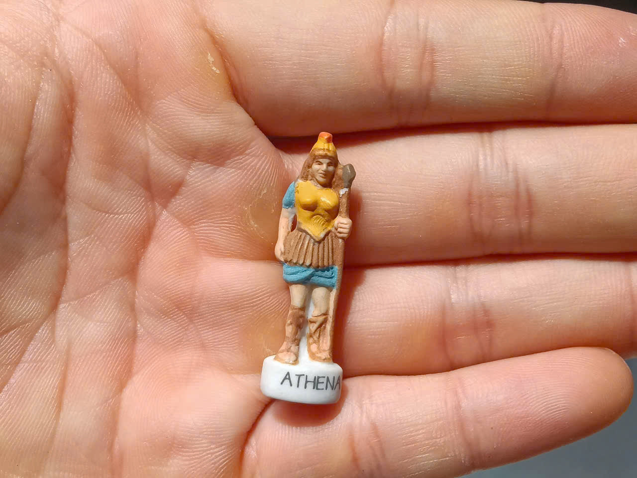 French Porcelain Fèves Vintage Greek Mythology Gods Figurines – Miniature Ceramic Zeus Poseidon Athena Hades Charms