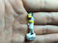 French Porcelain Fèves Vintage The Simpsons Figurines – Miniature Ceramic Cartoon Charms Homer Marge Bart Lisa Ned Moe Grampa