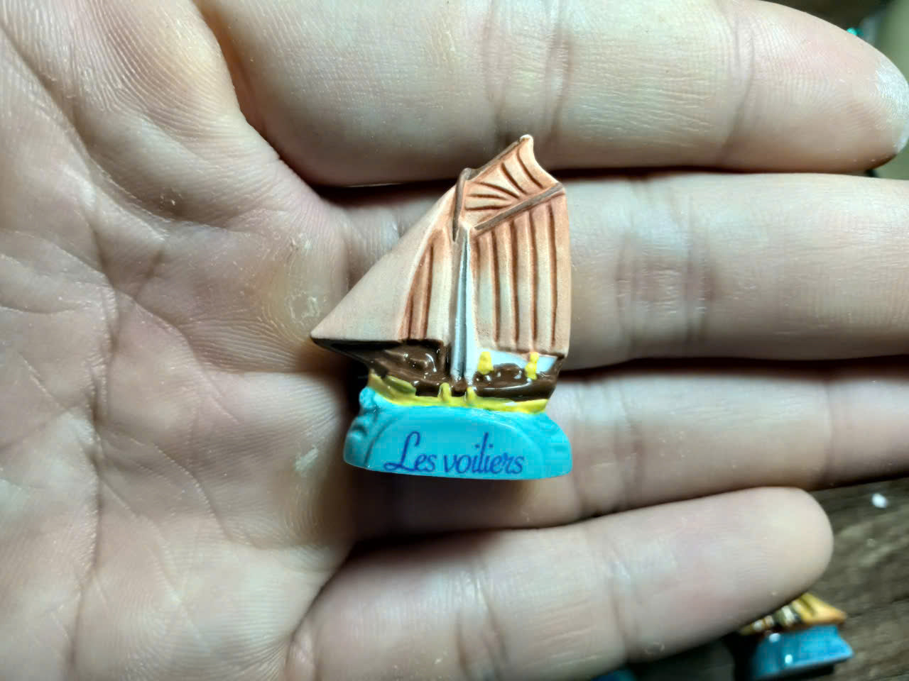 French Porcelain Fèves Vintage Sailboats Les Voiliers Figurines – Miniature Ceramic Nautical Charms Sailing Ships Ocean Decor