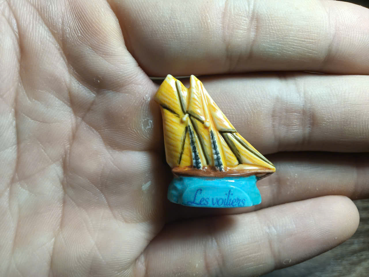 French Porcelain Fèves Vintage Sailboats Les Voiliers Figurines – Miniature Ceramic Nautical Charms Sailing Ships Ocean Decor