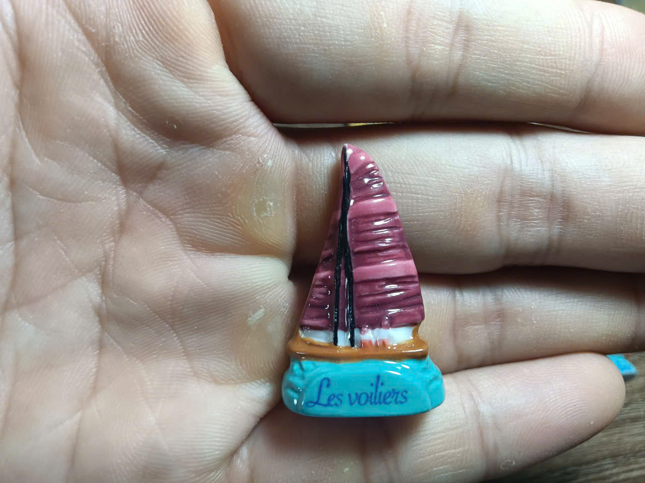 French Porcelain Fèves Vintage Sailboats Les Voiliers Figurines – Miniature Ceramic Nautical Charms Sailing Ships Ocean Decor