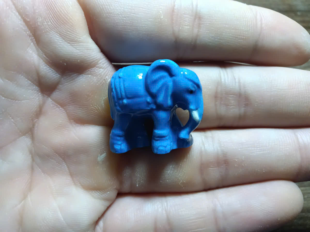 French Porcelain Fèves Vintage Colorful Elephants Figurines – Miniature Ceramic Animal Charms Lucky Elephant Decor Collection