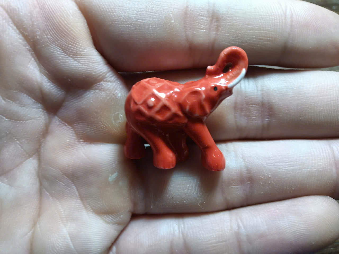 French Porcelain Fèves Vintage Colorful Elephants Figurines – Miniature Ceramic Animal Charms Lucky Elephant Decor Collection