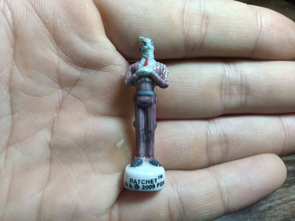 French Porcelain Fèves Vintage Robots Movie 2005 Figurines – Miniature Ceramic Charms Rodney Copperbottom Fender Bigweld Cappy