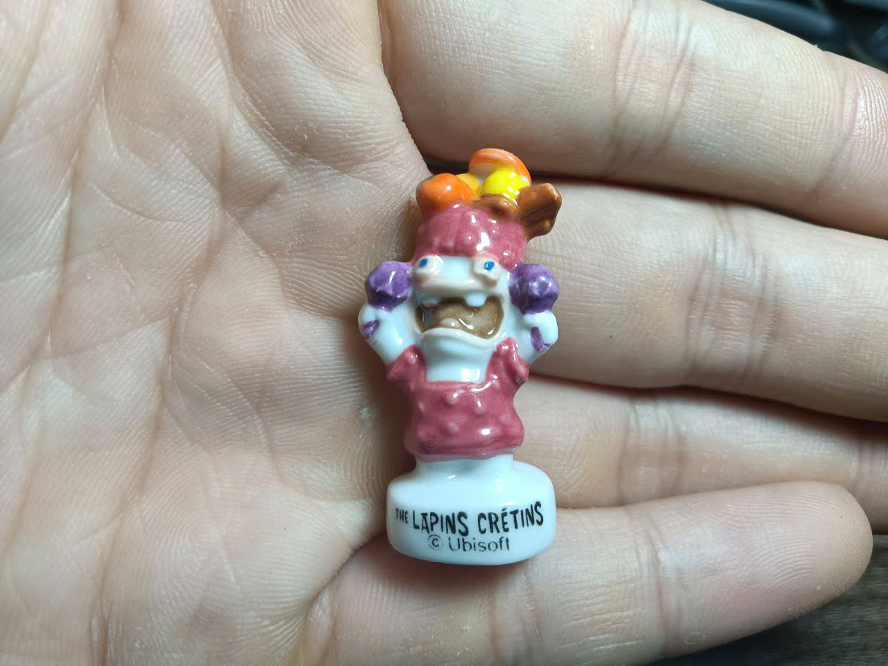 French Porcelain Fèves Vintage Raving Rabbids Around The World Figurines – Miniature Ceramic Charms Les Lapins Crétins Ubisoft