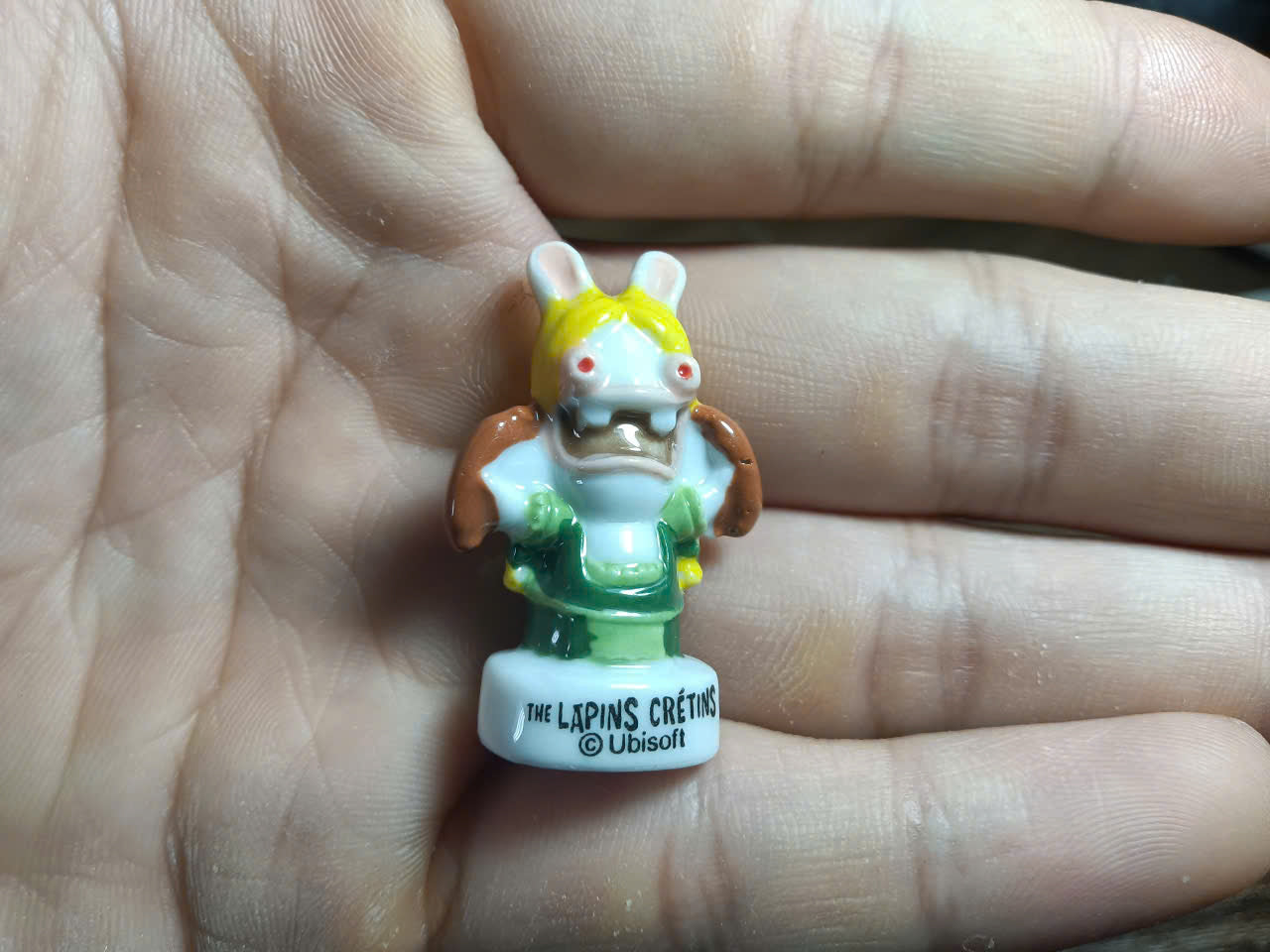French Porcelain Fèves Vintage Raving Rabbids Around The World Figurines – Miniature Ceramic Charms Les Lapins Crétins Ubisoft