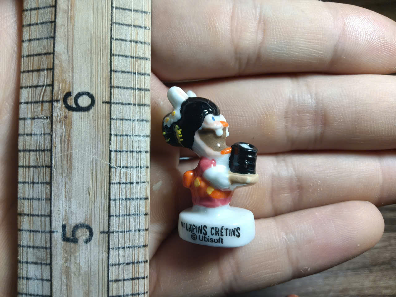 French Porcelain Fèves Vintage Raving Rabbids Around The World Figurines – Miniature Ceramic Charms Les Lapins Crétins Ubisoft