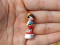 French Porcelain Fèves Vintage Pinocchio Figurines – Miniature Ceramic Disney Charms Geppetto Figaro Jiminy Cricket
