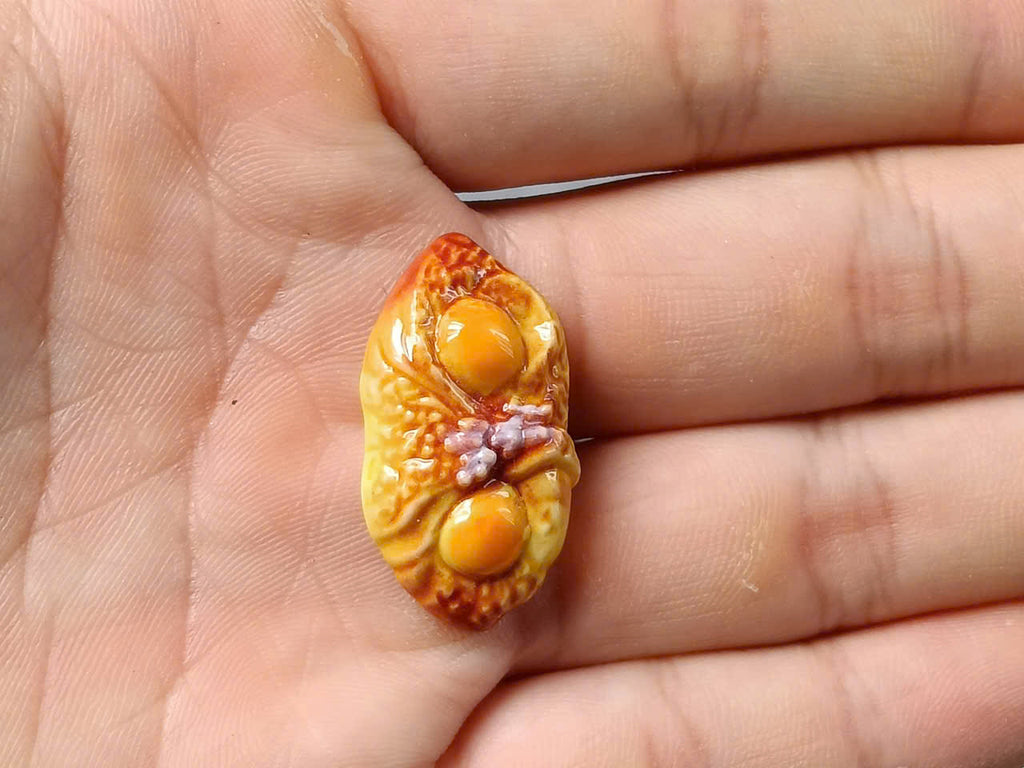 French Porcelain Fèves Vintage Miniature Food & Desserts – Ceramic Charms Pastry Chocolate Bread Chupa Chups (Bản sao)