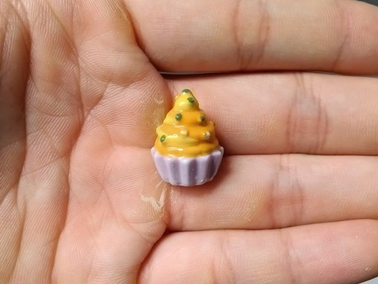 French Porcelain Fèves Vintage Miniature Food & Desserts – Ceramic Charms Pastry Chocolate Bread Chupa Chups (Bản sao)