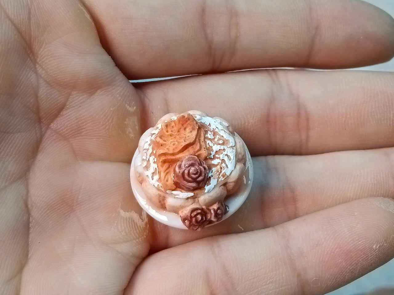 Miniature Desserts & Drinks – Ceramic Charms Beer Glass Rose Cake Chocolate Swirl Soap