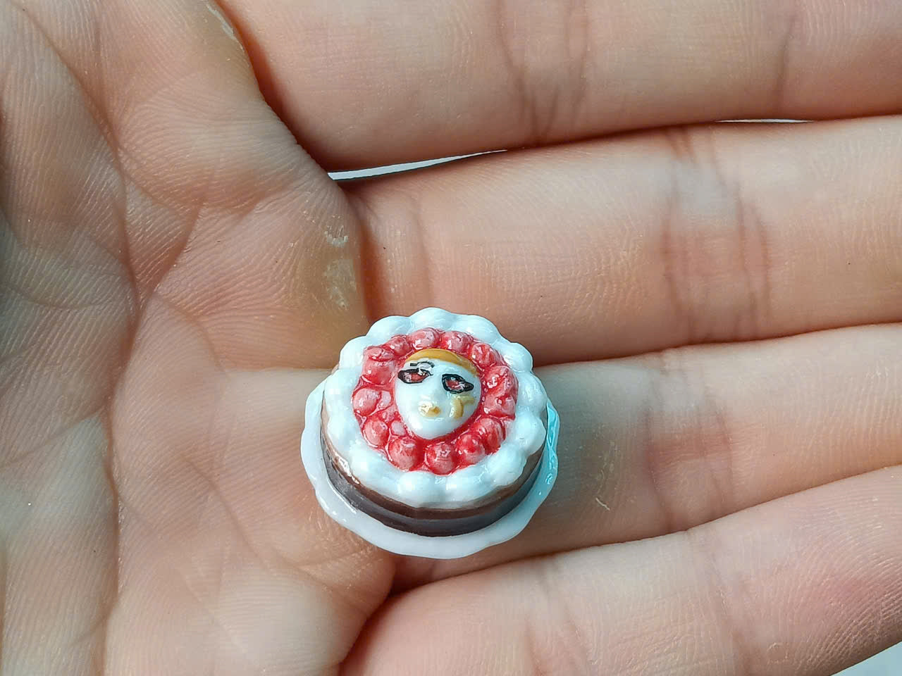 French Porcelain Fèves Vintage Miniature Desserts & Sweets – Ceramic Charms Fruit Tart Fig Lollipop Chocolate Bonbon