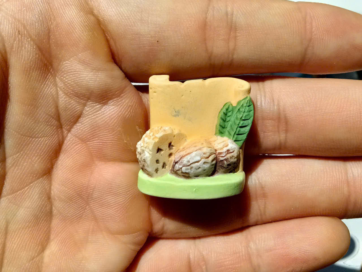 French Bread Fève — Single Handcrafted Ceramic Miniature
