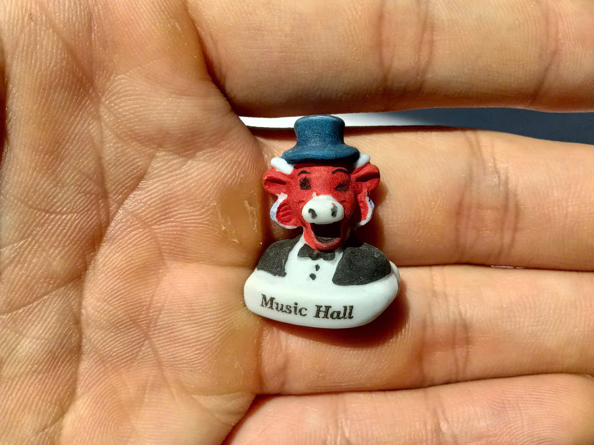 Vaches Musiciens Fève — Single Handcrafted Ceramic Miniature