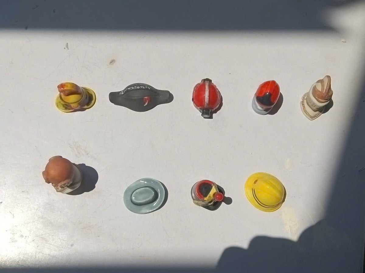 Les Chapeaux Fève — Porcelain Miniature Hat (Choose Your Style)