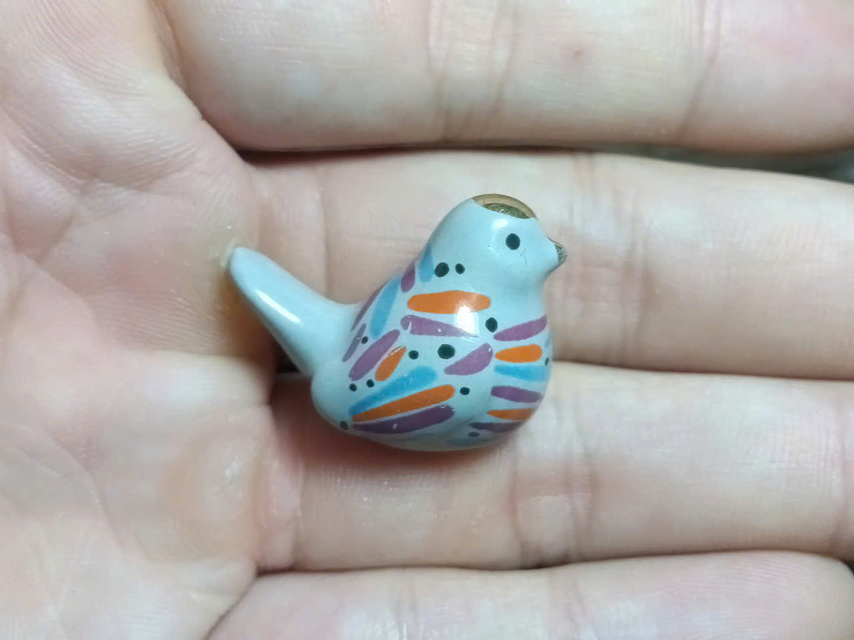 Painted Bird Fève Porcelain Miniature — Choose Your Colour