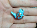 Painted Bird Fève Porcelain Miniature — Choose Your Colour