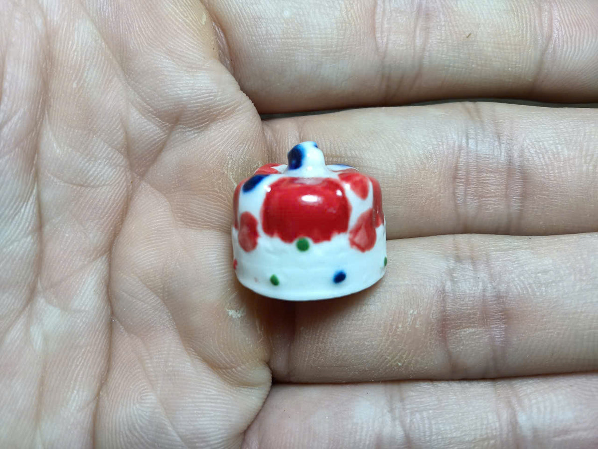 Handmade Crown Porcelain Fève | Miniature Collectible