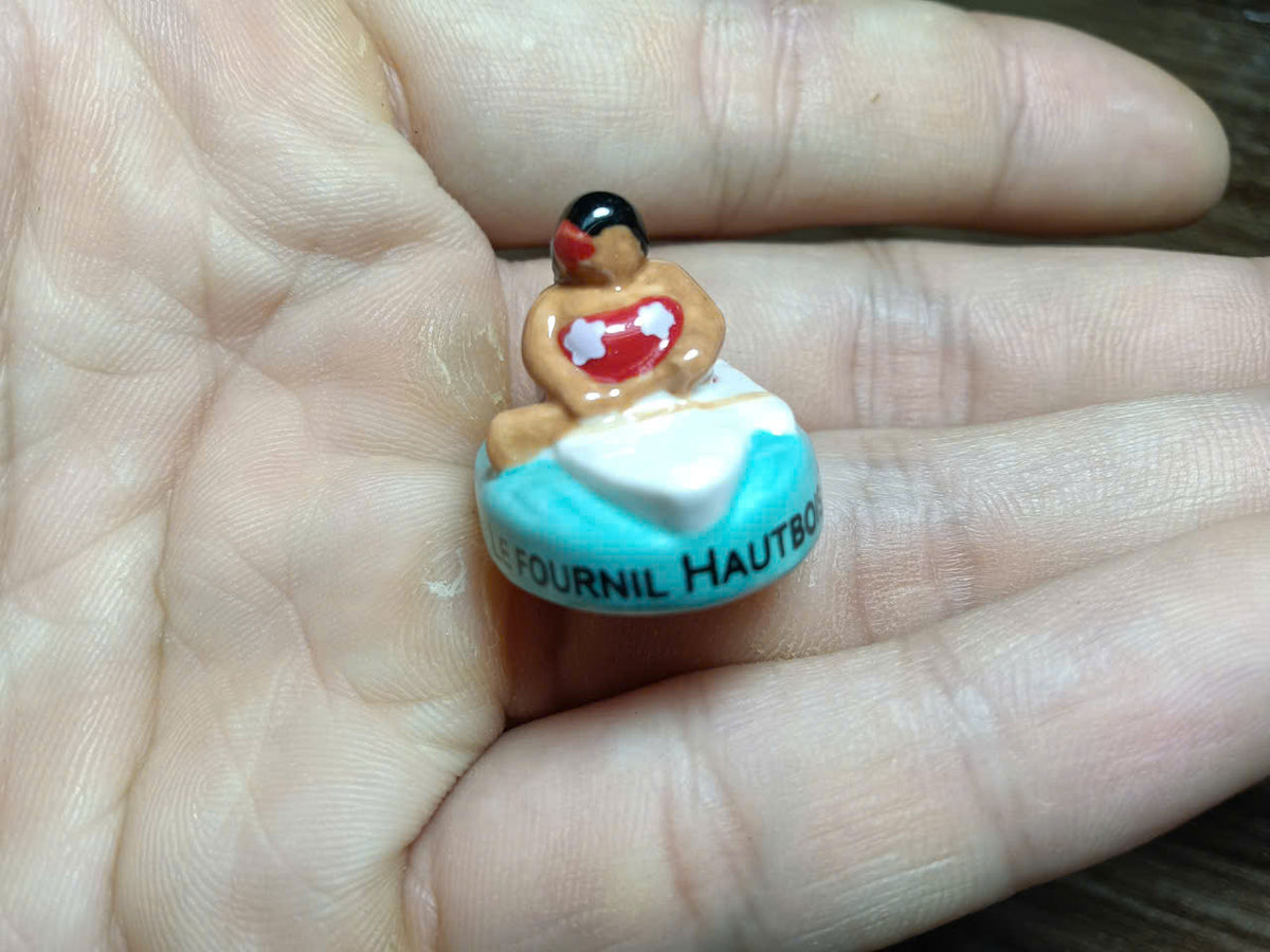 Tahitian Lady Fève Set | Handmade Porcelain Miniature Figurines