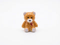 Teddy Bear Porcelain Fève | Handmade Miniature Collectible