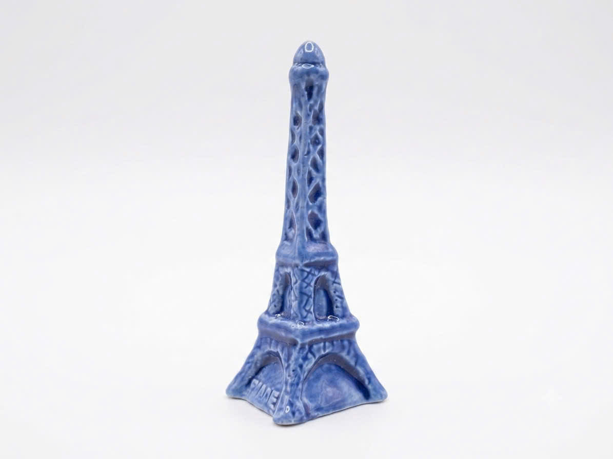 Eiffel Tower Porcelain Fève | Miniature Paris Collectible
