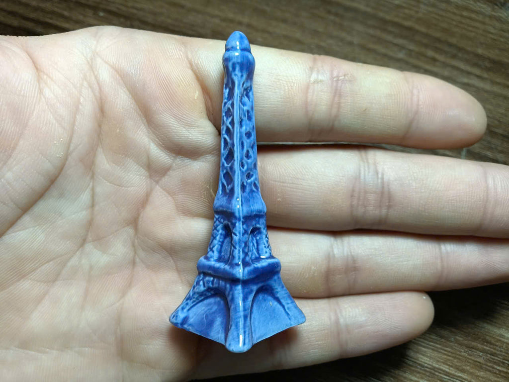 Eiffel Tower Porcelain Fève | Miniature Paris Collectible