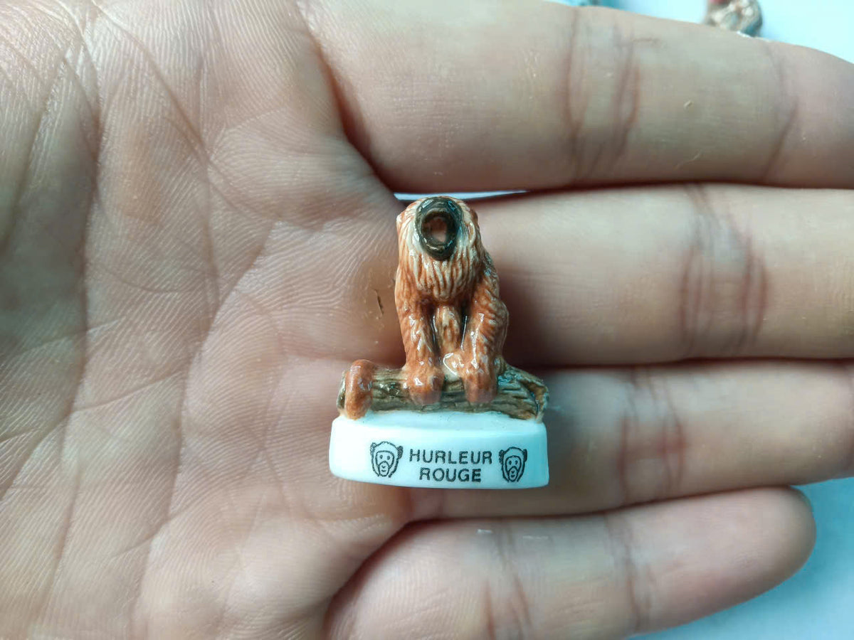 French Monkey Species Porcelain Fève – Single Piece