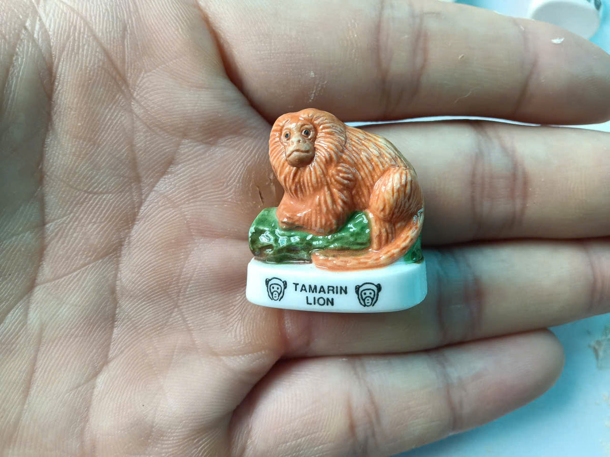 French Monkey Species Porcelain Fève – Single Piece