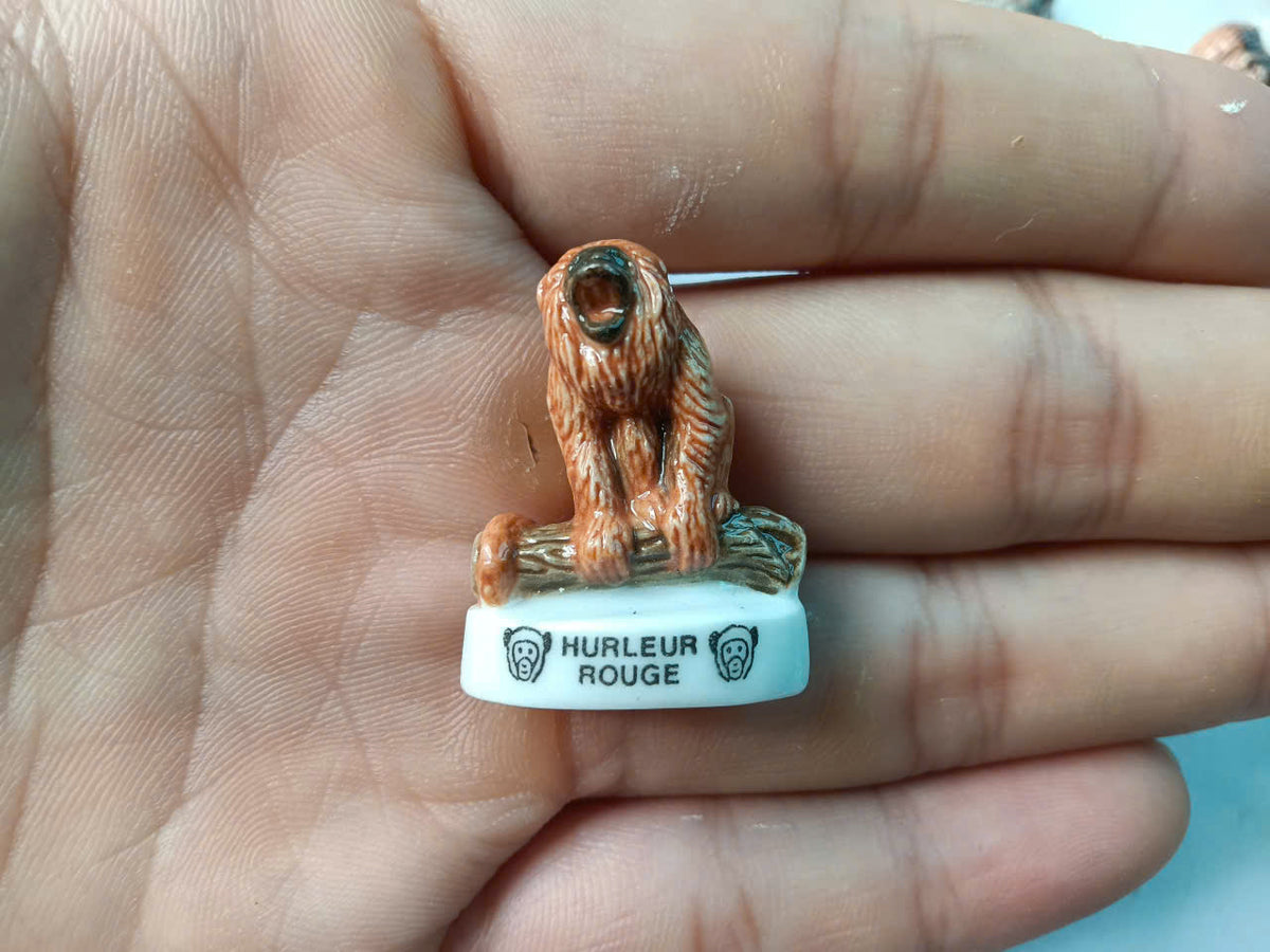 French Monkey Species Porcelain Fève – Single Piece