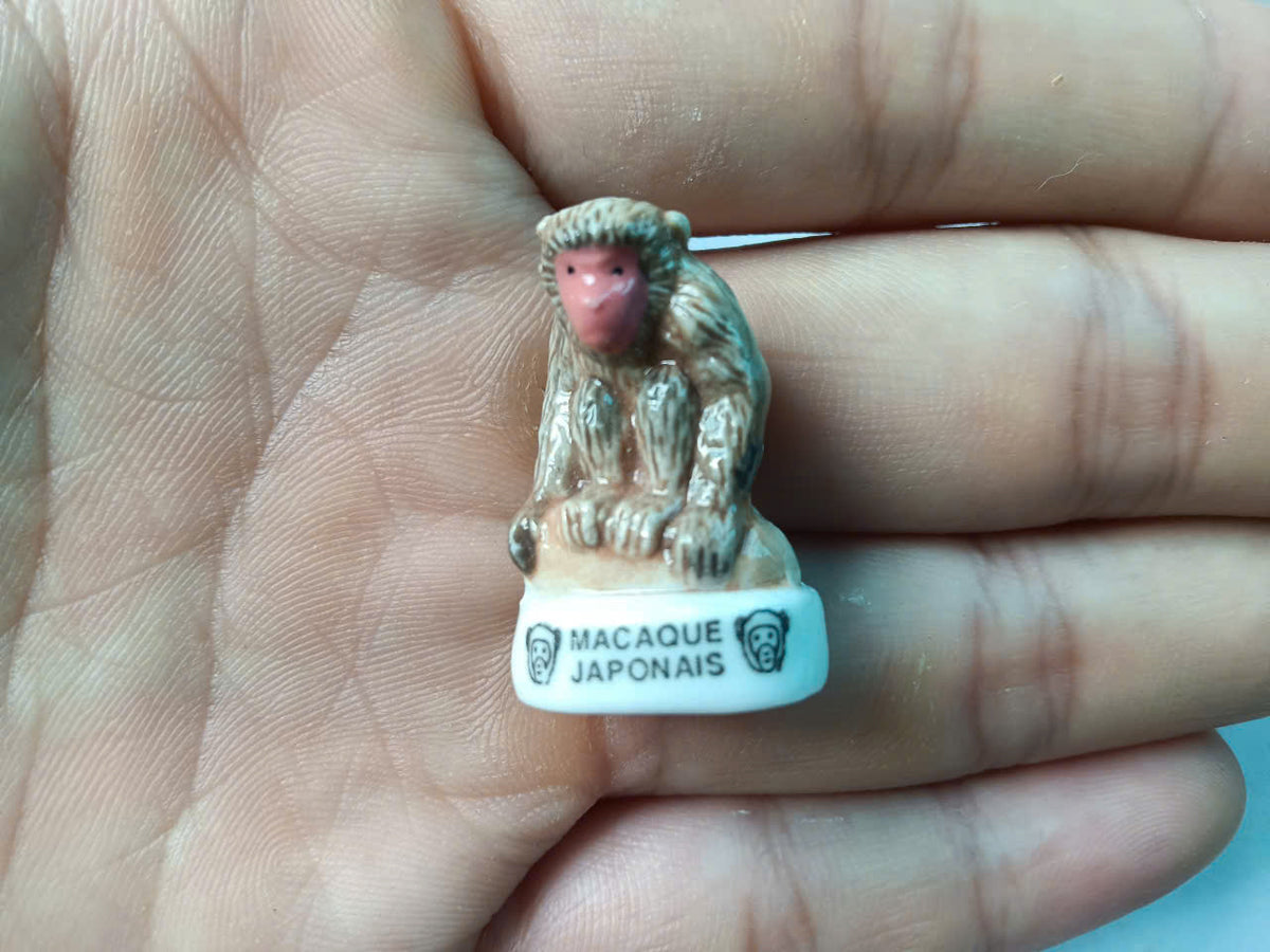 French Monkey Species Porcelain Fève – Single Piece