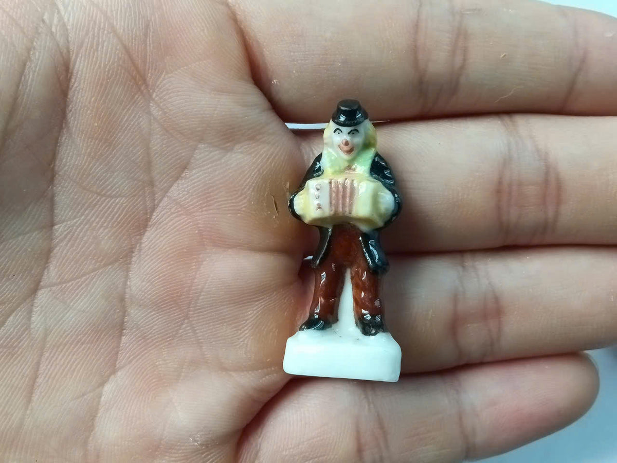 French Clown Porcelain Fève – Single Piece