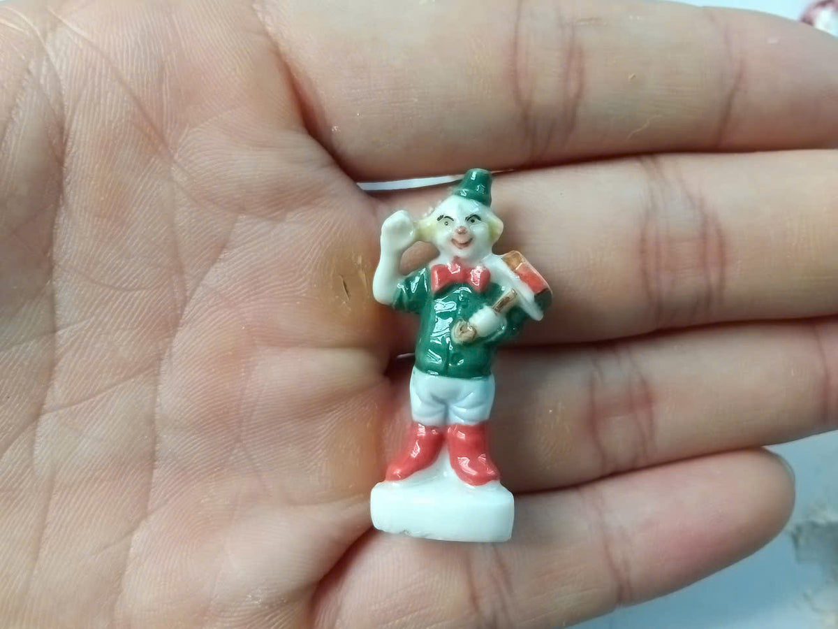 French Clown Porcelain Fève – Single Piece