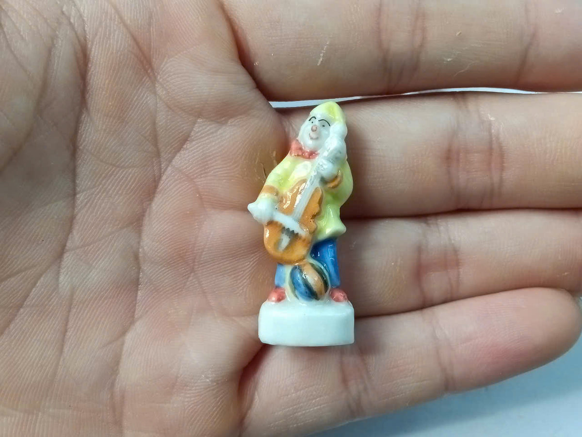 French Clown Porcelain Fève – Single Piece