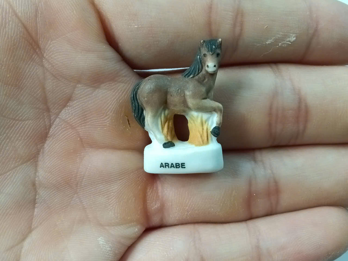 French Horse Breeds Porcelain Fève – Single Piece