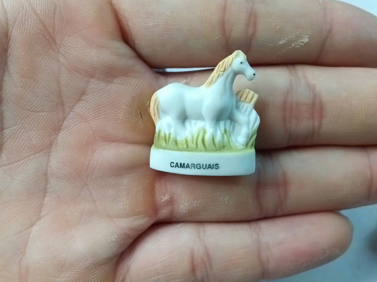 French Horse Breeds Porcelain Fève – Single Piece