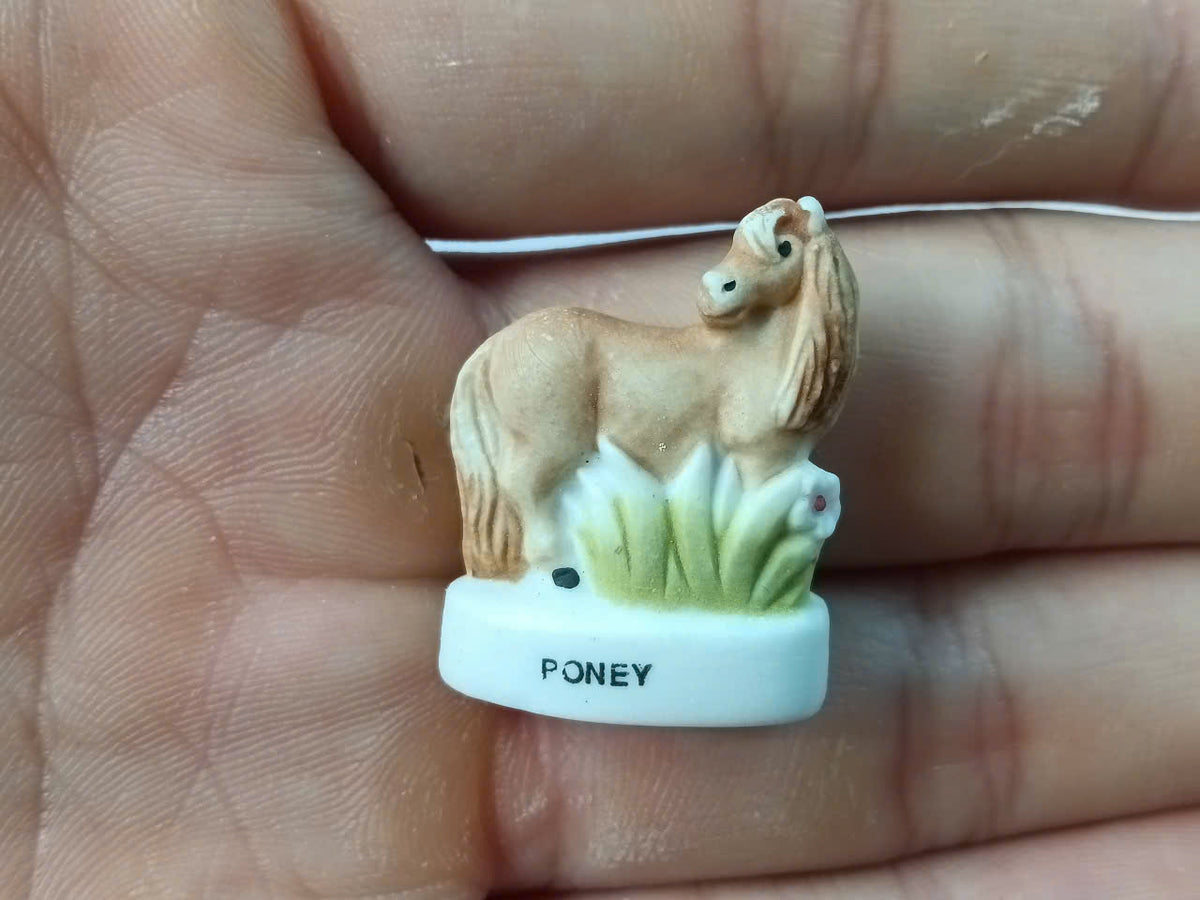 French Horse Breeds Porcelain Fève – Single Piece