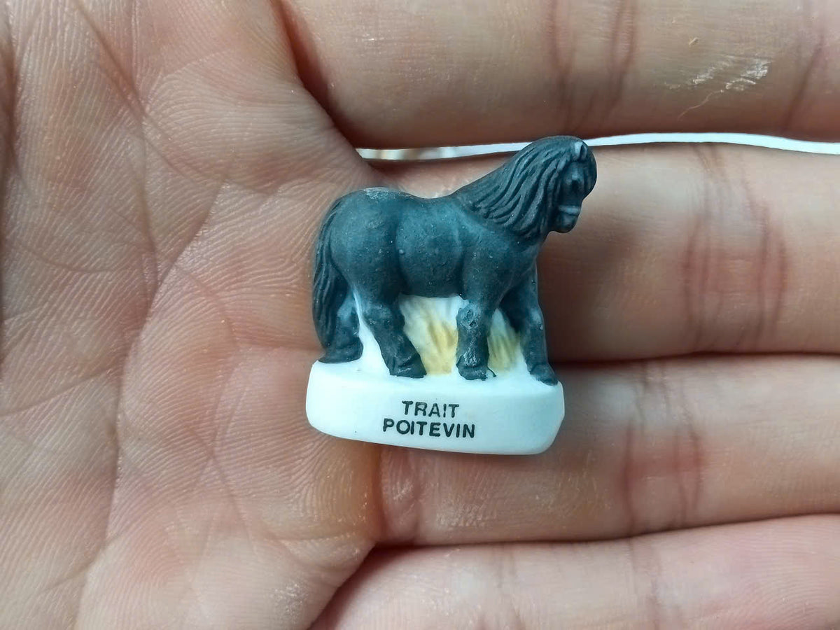 French Horse Breeds Porcelain Fève – Single Piece