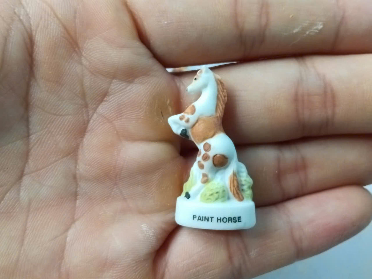 French Horse Breeds Porcelain Fève – Single Piece