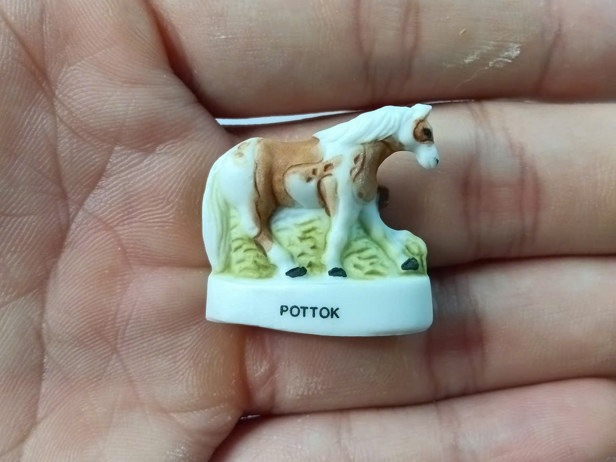 French Horse Breeds Porcelain Fève – Single Piece