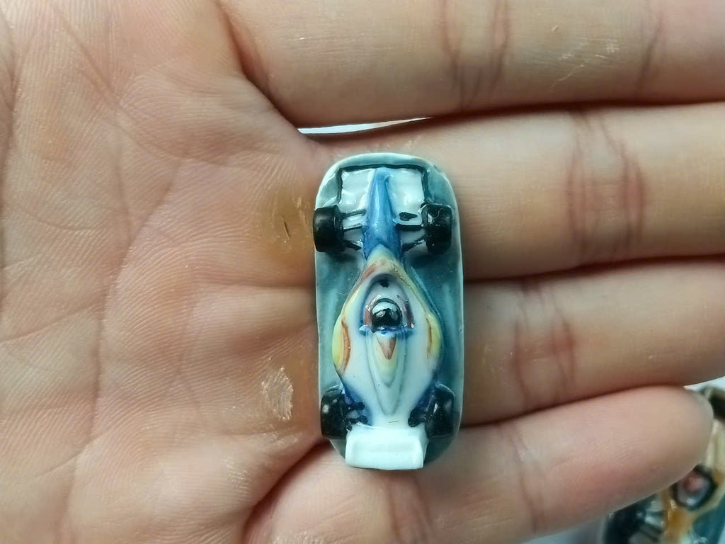 Formula 1 Racing Car Porcelain Fève – Single Piece
